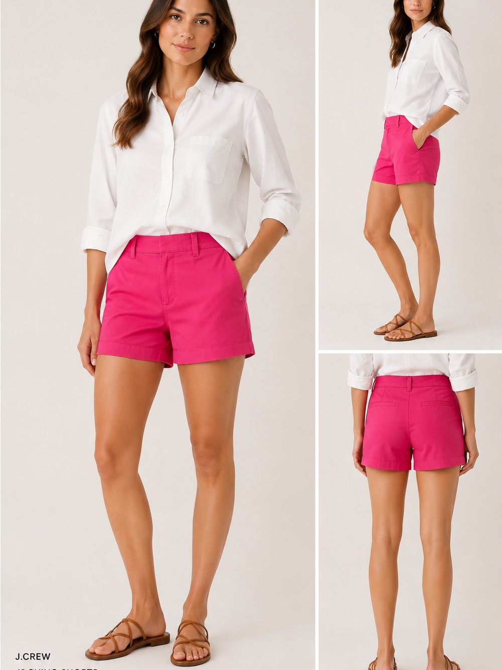 J.Crew 4" Chino Shorts –  Pink – Women's Size 8 New With Tags